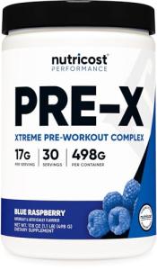 Nutricost Pre-X Xtreme Blue Raspberry Pre-Workout
