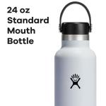 Hydro Flask 24 Oz Insulated White Water Bottle