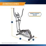 Marcy Magnetic Elliptical Trainer with Wheels