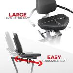 Sunny Health & Fitness Recumbent Bike with Arm Exercisers