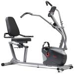 Sunny Health & Fitness Recumbent Bike with Arm Exercisers