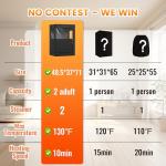 Portable 2-Person Home Steam Sauna with Chairs