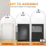 Portable 2-Person Home Steam Sauna with Chairs