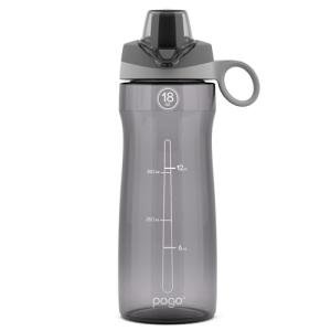 Pogo 18 Oz BPA-Free Grey Water Bottle