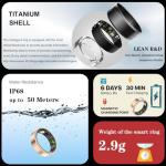 Bitzeit Smart Fitness Tracker Ring for Health