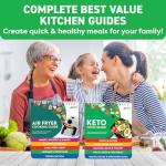 Keto Cookbook Magnets for Air Fryer - Set of 2