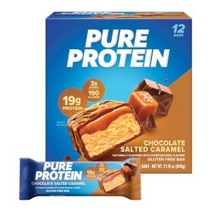 Pure Protein Bars, Chocolate Salted Caramel, 12 Count