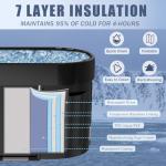 Portable 129 Gal Ice Bath Tub for Recovery