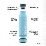 Zulu Ace Stainless Steel Insulated Water Bottle - 24 oz