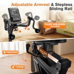 Pooboo Recumbent Exercise Bike with Arm Exerciser