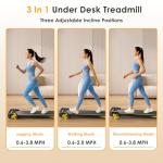 RuniRoX 3-in-1 Under Desk Walking Pad Treadmill