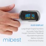Mibest OLED Finger Pulse Oximeter – Dual Color