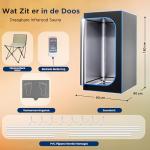 SereneLife Portable Infrared Sauna with Chair