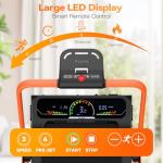 Compact Walking Pad Treadmill with Incline and Handlebar