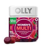 OLLY Women's Multi-Vitamin Gummies, Blissful Berry, 90 Count