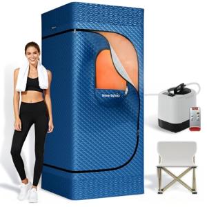 Upgraded Portable Home Sauna with Remote Control