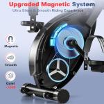 5-in-1 Folding Stationary Exercise Bike - Black/Red