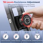 5-in-1 Folding Stationary Exercise Bike - Black/Red