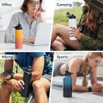 Fijinhom 24 oz Insulated Stainless Steel Water Bottle