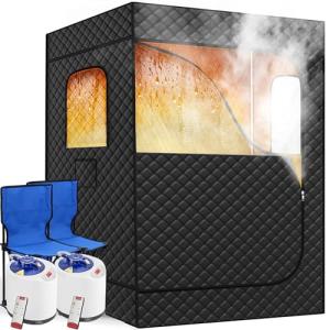 Portable Extra Large Home Steam Sauna for 2