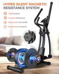 Pooboo Elliptical Machine with 16-Level Resistance