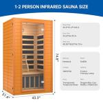 RESTISLAND Home Infrared Sauna for 2 People