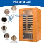 RESTISLAND Home Infrared Sauna for 2 People