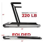 Asuna Flat Folding Treadmill with AUX Speakers