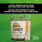 IRONVEGAN Gainer Chocolate Protein Powder, 2500 GR