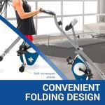 XTERRA Fitness FB150 Folding Exercise Bike, Silver, 31.5L x 18W x 45.3H in.