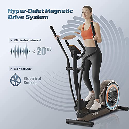 Niceday Elliptical Machine, Cross Trainer with Hyper-Quiet Magnetic Driving System, 16 Resistance Levels, 400LB Weight Limit