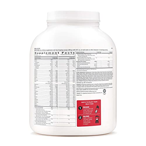 GNC Pro Performance Bulk 1340 - Double Chocolate, 9 Servings, Supports Muscle Energy, Recovery and Growth