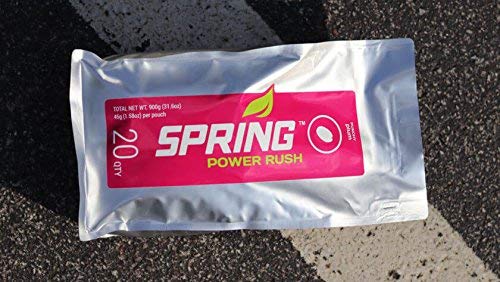 Spring Energy Gel - Power Rush - 20 Ct - Sports Nutrition Energy Gels for Runners