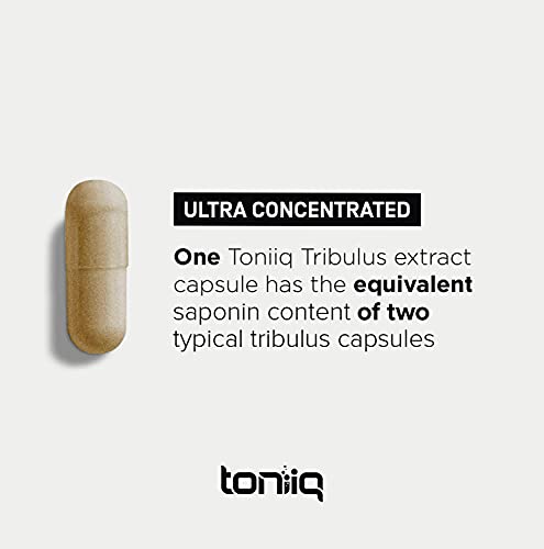 Ultra High Strength Tribulus Capsules - 95% Steroidal Saponins - 1300mg Concentrated Extract Formula for Testosterone - 120 Caps