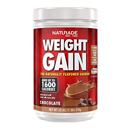Naturade All-Natural Weight Gain Instant Nutrition Drink Mix, Chocolate, 20.3 Ounce