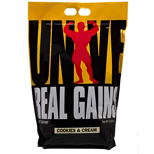 Real Gains Weight Gainer with Complex Carbs and Whey-Micellar Casein Protein Matrix Cookies & Cream 10.6#