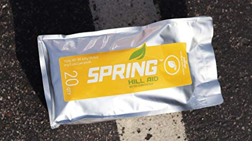 Spring Energy Gel - Hill Aid - 20 Ct - Sports Nutrition Energy Gels for Runners