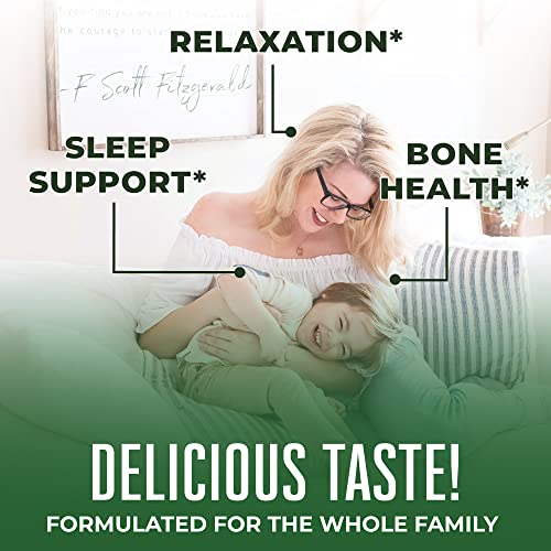 MaryRuth Organics Nighttime Liquid Multimineral Supplement | Sugar Free | Natural Sleep Support for Adults & Kids | Magnesium, Calcium & MSM | Pineapple Flavor | Vegan | Gluten Free | 32 Servings