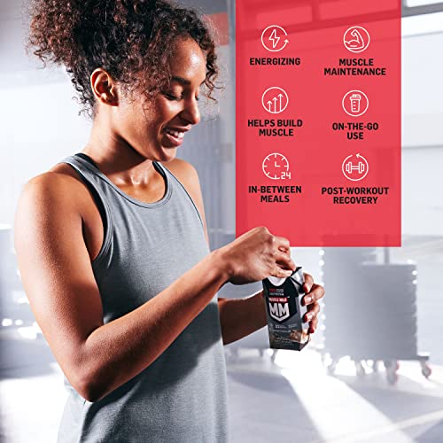 Muscle Milk Pro Advanced Nutrition Protein Shake, Slammin' Strawberry, 11 Fl Oz Carton, 12 Pack, 32g Protein, 1g Sugar, 16 Vitamins & Minerals, 5g Fiber, Workout Recovery, Packaging May Vary