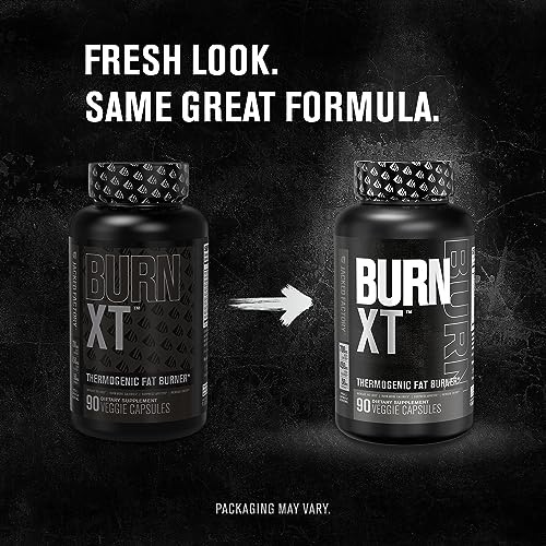 Burn XT Black Thermogenic Fat Burner - Weight Loss Supplement, Appetite Suppressant, Nootropic Energy Booster W/TeaCrine - Premium Acetyl L-Carnitine, Green Tea Extract, Capsimax - 90 Veg Diet Pills
