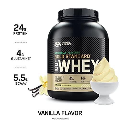 Gold Standard Whey Protein Powder, Vanilla Flavor