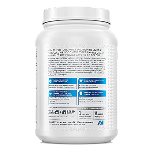 Deluxe Vanilla Grass Fed Whey Protein, 1.8 lbs