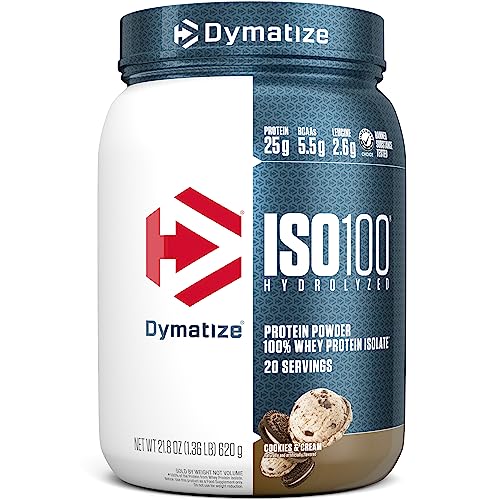 Dymatize ISO100 Whey Protein Powder, Cookies and Cream