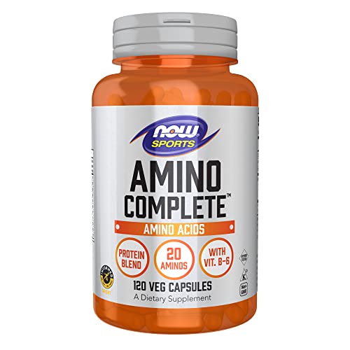 NOW Amino Complete Protein Blend, 120 Veg Caps