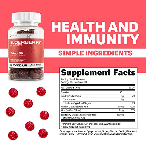 Elderberry Gummies: Boost Immunity, 100mg, 60 Gummies