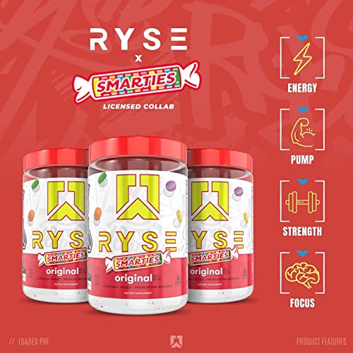 Ryse Loaded Pre Workout Powder | Energy, Pumps, Focus