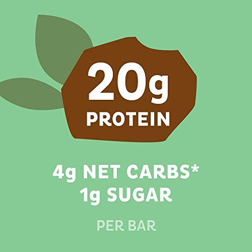 Quest Nutrition Protein Bar, Mint Chocolate Chunk, 20g Protein, 4g Net Carbs, 200 Cals, High Protein Bars, Low Carb Bars, Gluten Free, Soy Free, 2.1 oz Bar, 12 Count