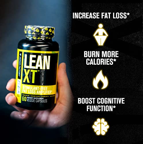 Lean-XT Non Stimulant Fat Burner - Weight Loss Supplement, Appetite Suppressant, Metabolism Booster with Acetyl L-Carnitine, Green Tea Extract, Forskolin - 60 Natural Diet Pills