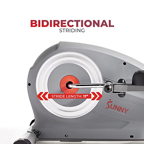 Sunny Health & Fitness Essentials Series Smart Elliptical Trainer with Exclusive SunnyFitÂ® App Enhanced Bluetooth Connectivity - SF-E322002