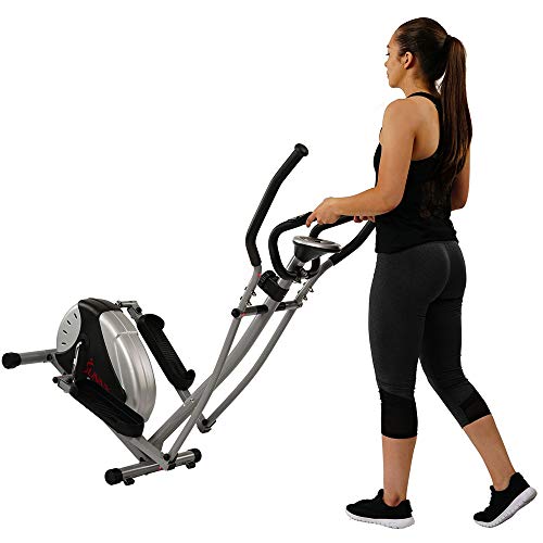 Sunny Health & Fitness Essentials Series Elliptical Machine Cross Trainer with Optional Exclusive SunnyFitâ¢ App and Smart Bluetooth Connectivity, 220 LB Weight Capacity